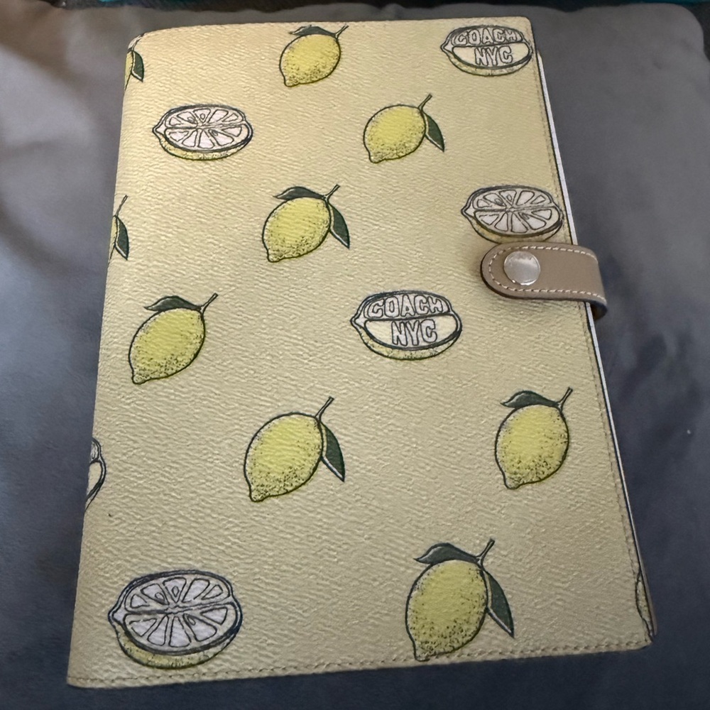 Coach Lemon Patterned Notebook Cover - Picture 3 of 7